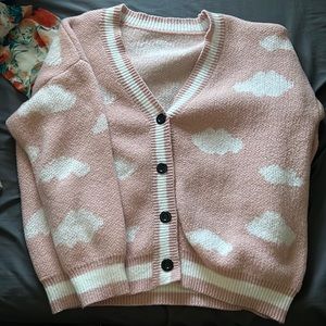 Pastel pink cardigan